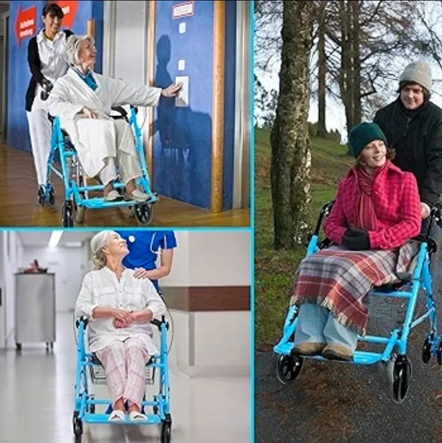 ELELIFE Lightweight Fold-N-Go Rollator Walker BRAND NEW image indicator(5)