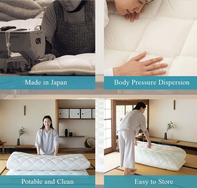 EMOOR Full Japanese Foldable Floor Mattress BRAND NEW - photo 5