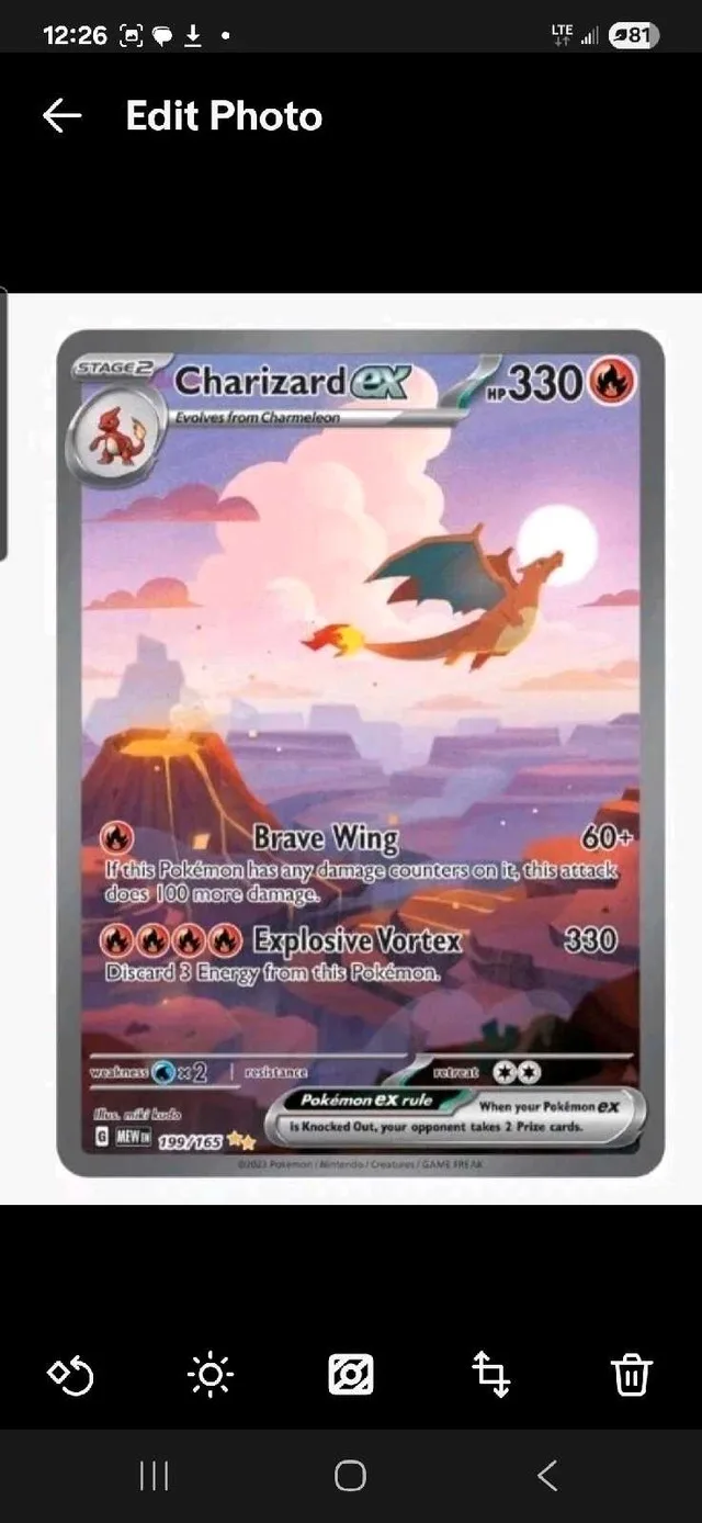 Charizard ex - 199/165 - Special Illustration Rare, SV: 151 thumbnail