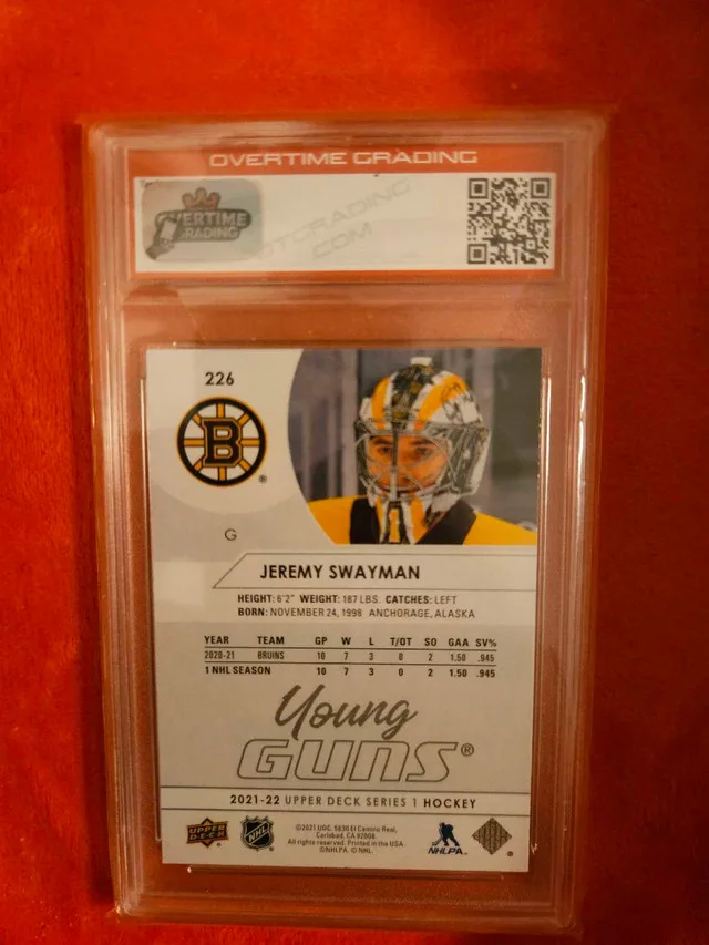 jeremy Swayman graded young guns image indicator(2)