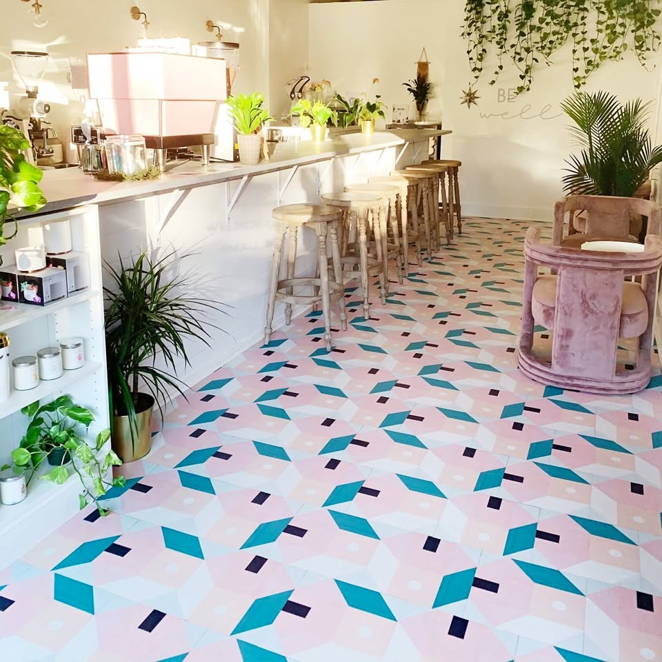 Printed Hardwood Tiles from Mirth Studio