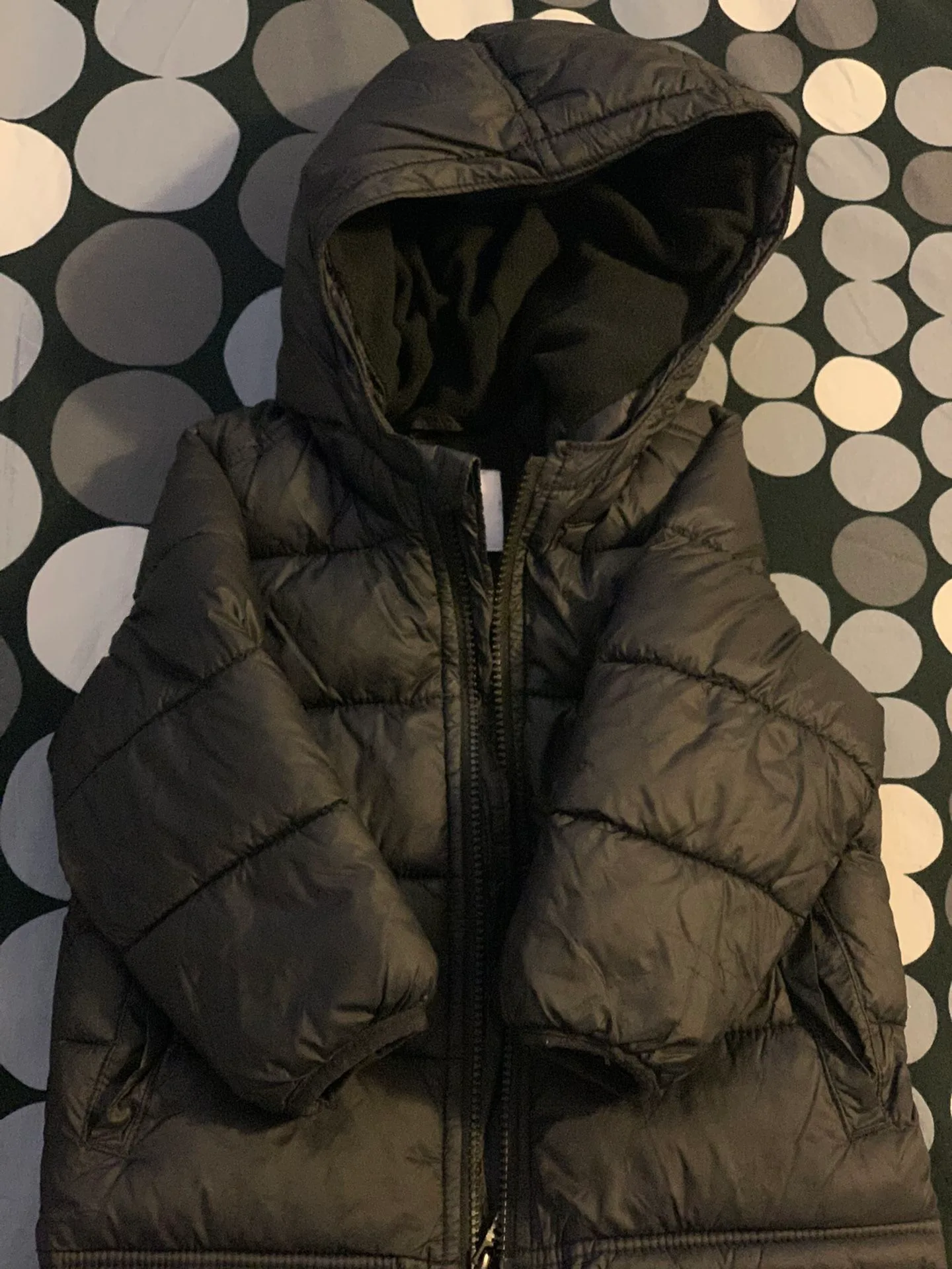 Carters winter black jacket. Kids size 2T thumbnail