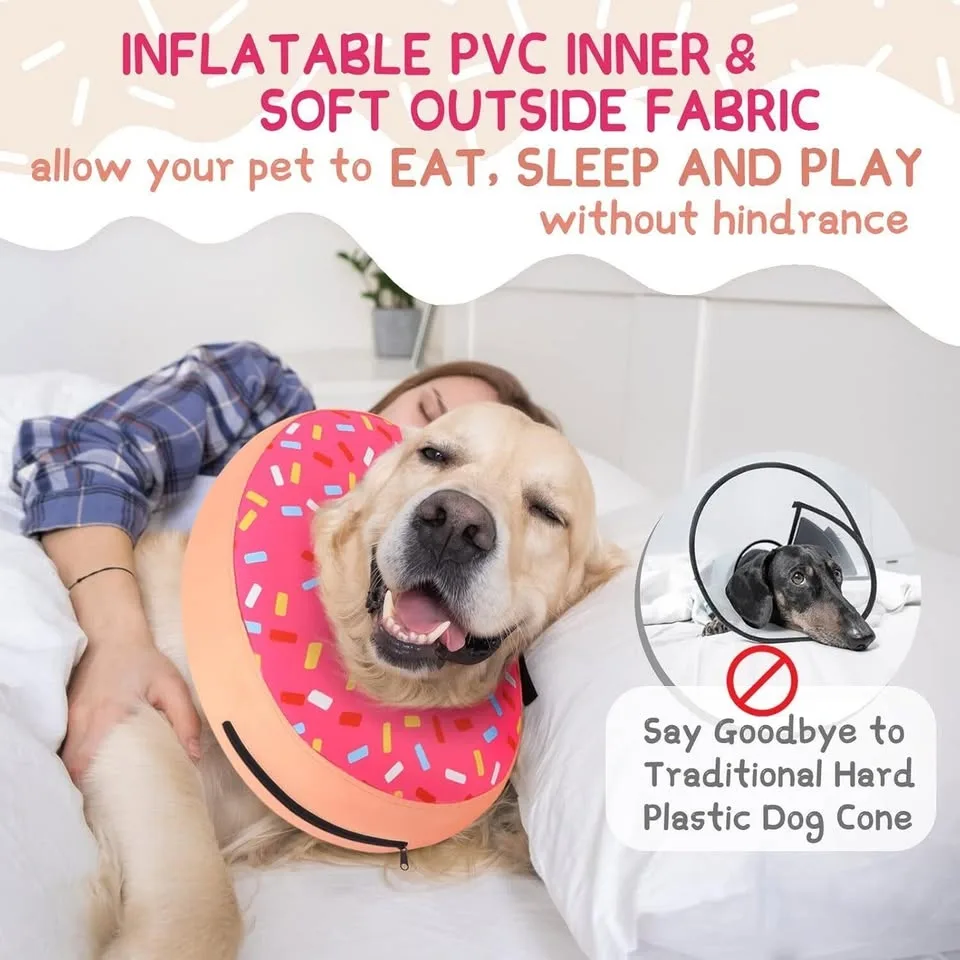 Medium Supet Inflatable Dog Cone Collar image indicator(3)