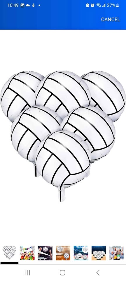 Volleyball Foil Balloons Helium Metallic Mylar Balloons