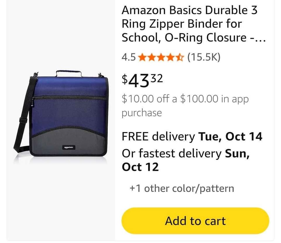 Zipper Binder for School, O-Ring Closure | Large Capacity - photo 4