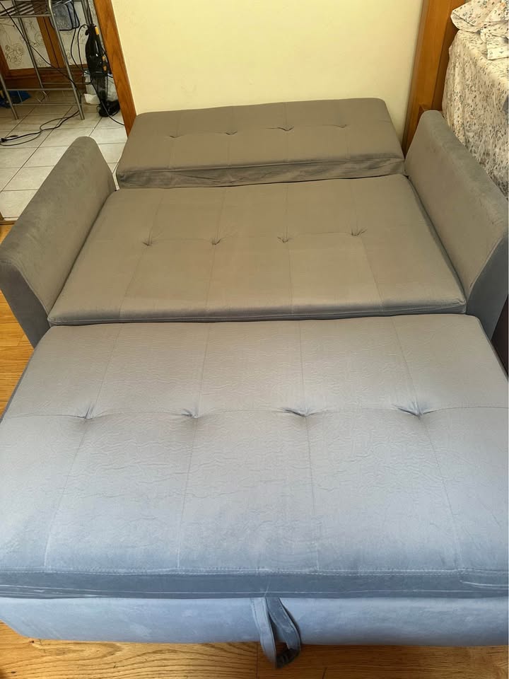 Sleeper Sofa Bed, 3 in 1 Convertible Sleeper Couch Bed Pull Out - photo 2