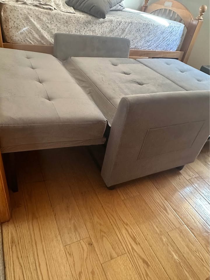 Sleeper Sofa Bed, 3 in 1 Convertible Sleeper Couch Bed Pull Out - photo 3