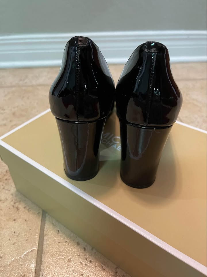 New Michael Kors Pauline Closed Toe Patent Shoes Size 7.5 - photo 4