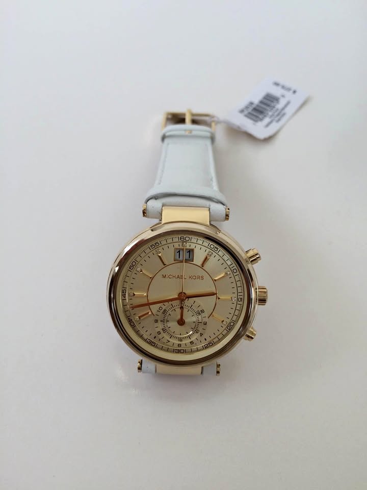 Michael Kors Women’s Sawyer Gold Dial Watch MK2528