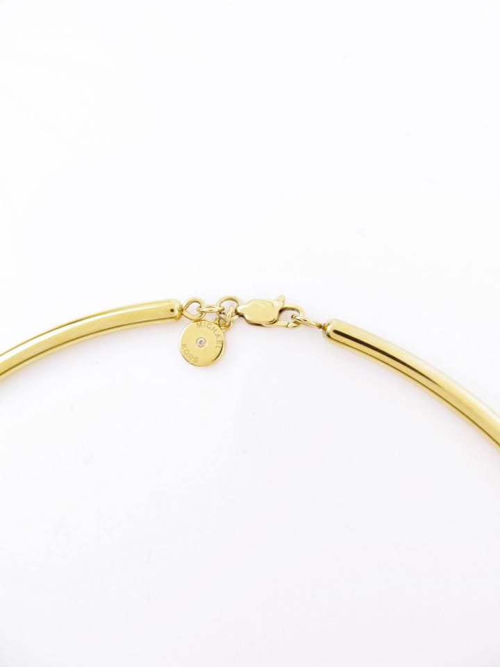 NWT MICHAEL KORS Gold-Tone Pavé Knot Choker Necklace - photo 5