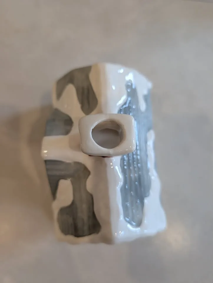 Christmas Village Ceramic House Tealight lit image indicator(6)