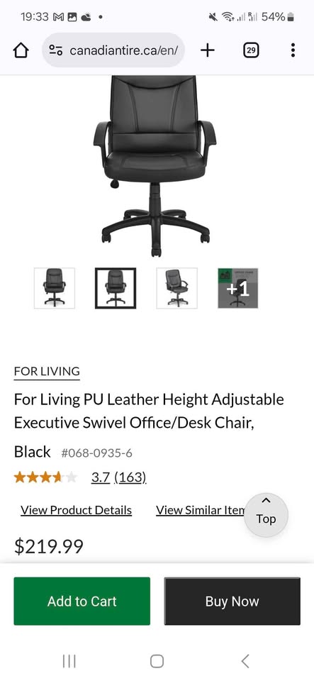 Height adjustable swivel office chair - photo 4
