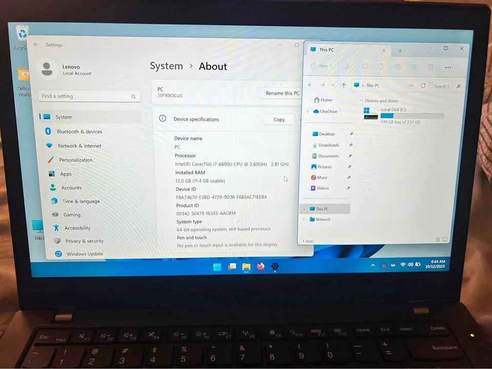 Lenovo thinkpad T460s core i7 - 6th gen thumbnail