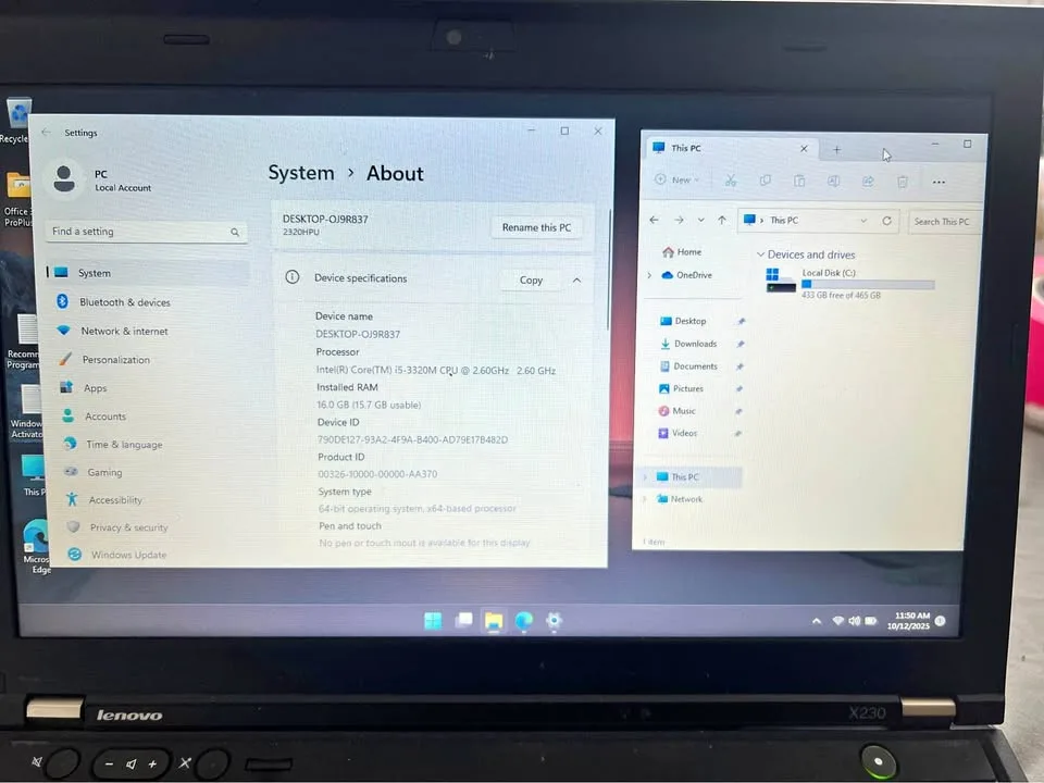 Lenovo thinkpad X20 core i5 - 3rd gen for sale
