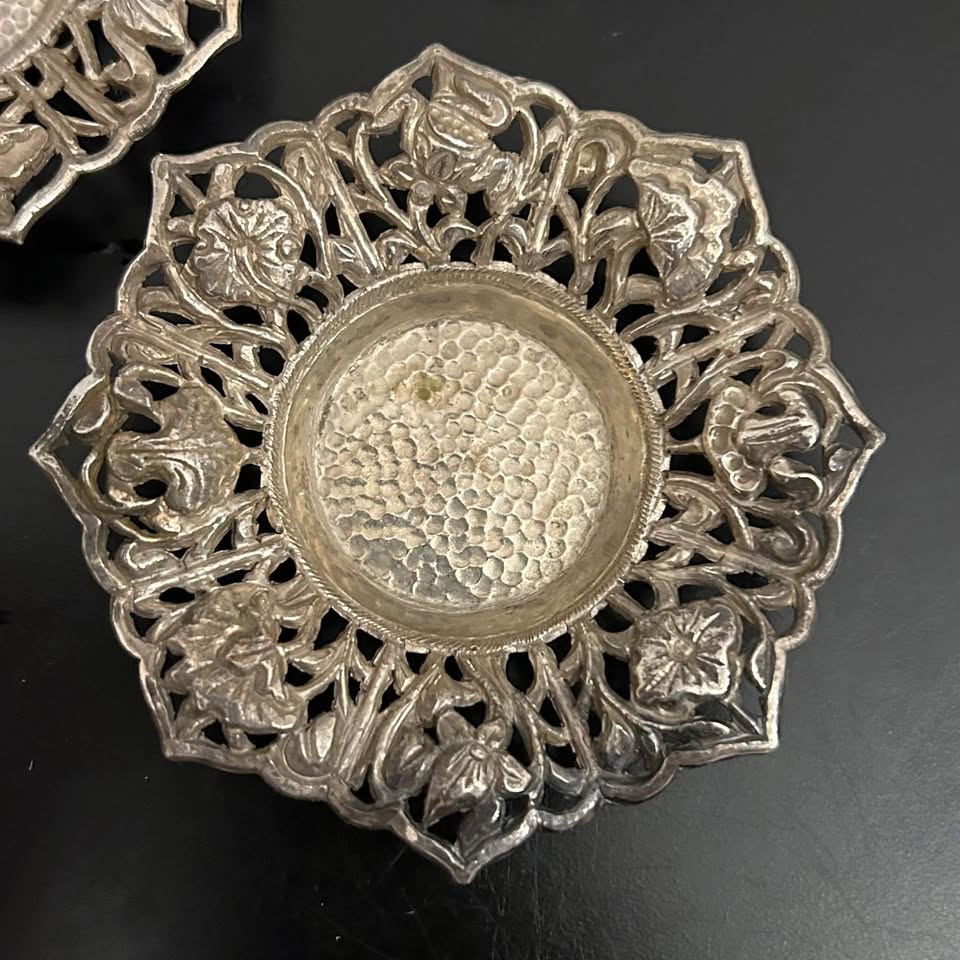 Vintage Ornate Silver-Plated Coaster Set (6 pcs) - photo 5