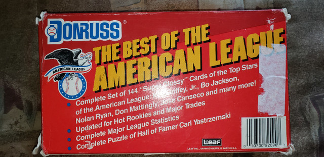 1990 Donruss Best of American League Baseball Cards - photo 3
