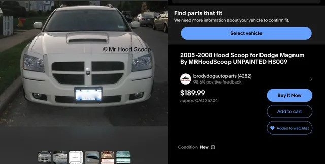 Dodge Magnum Hood Scoop image indicator(5)