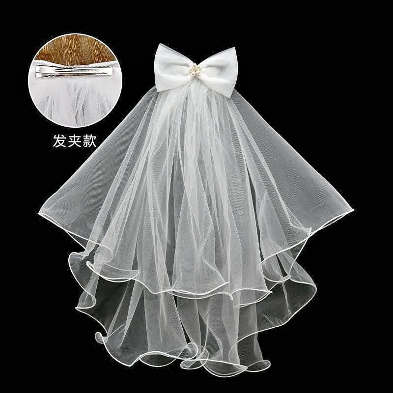 Bridal Veil Hair Clip