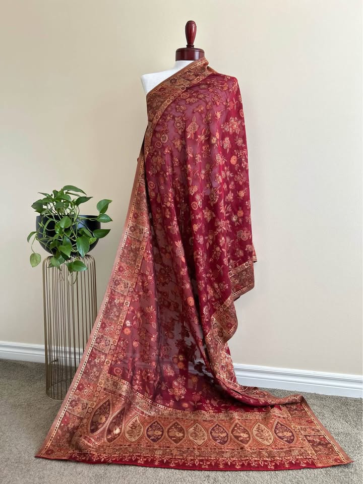 Mulberry Kani Silk Shawl(Duppata) - photo 2