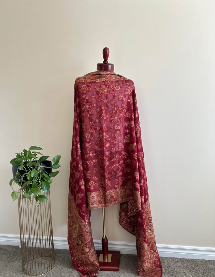 Mulberry Kani Silk Shawl(Duppata) - photo 3