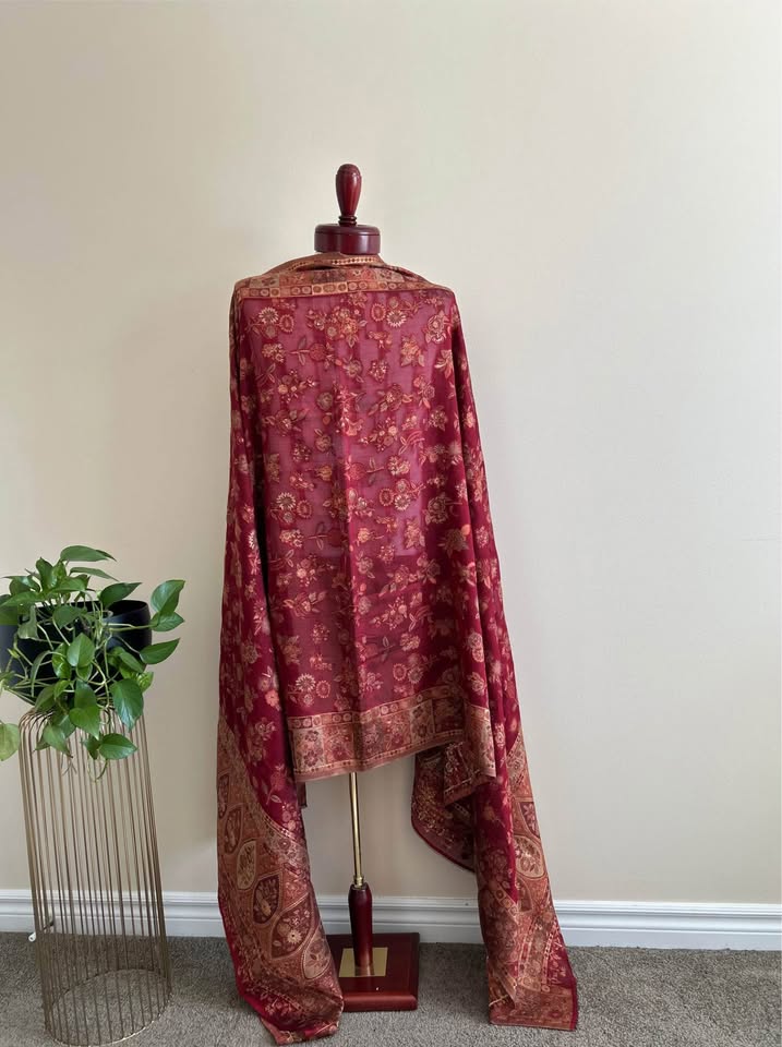 Mulberry Kani Silk Shawl(Duppata) - photo 4
