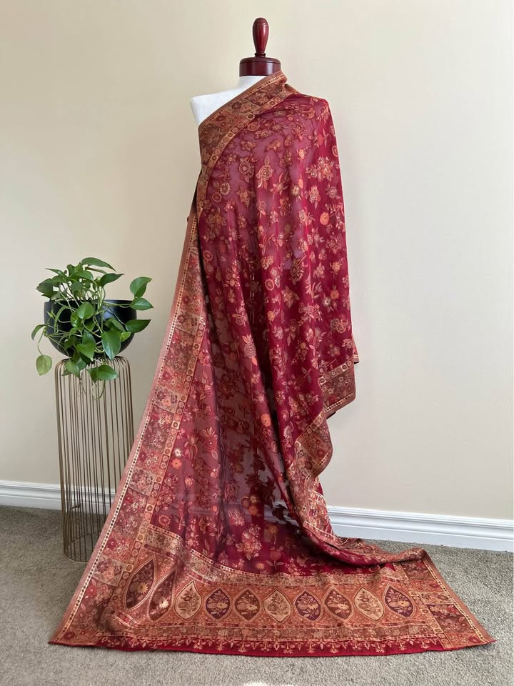 Mulberry Kani Silk Shawl(Duppata) - photo 5