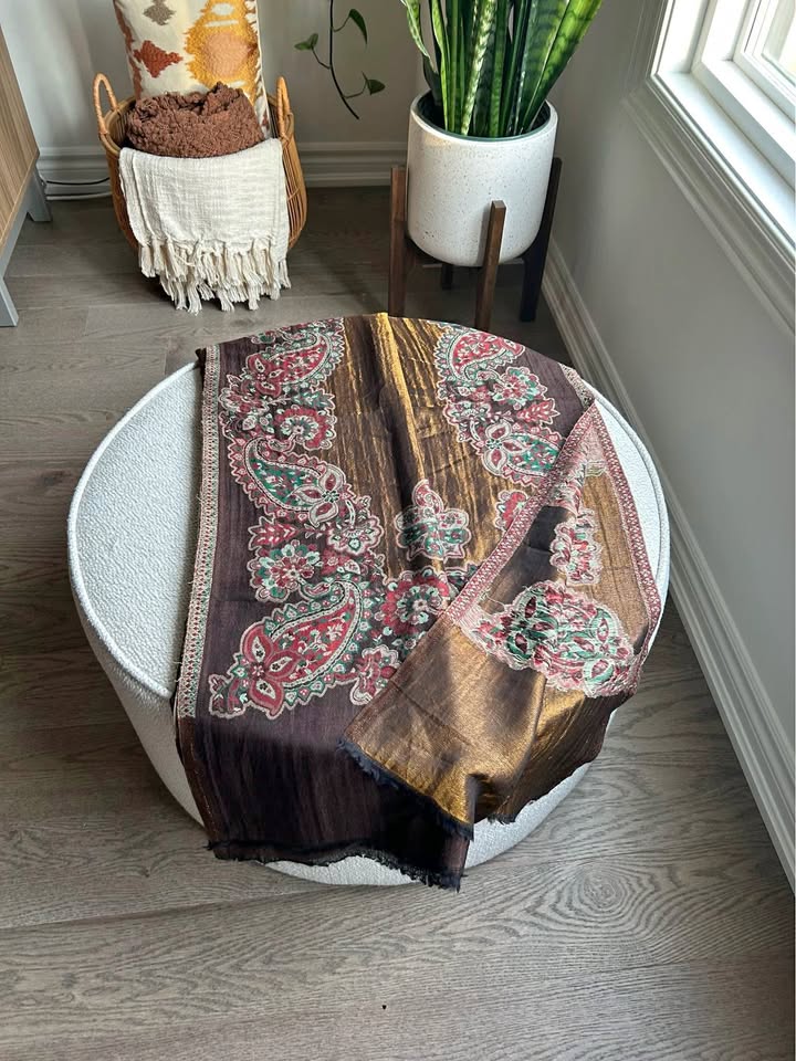 Moonlight with Kani Woven Shawl