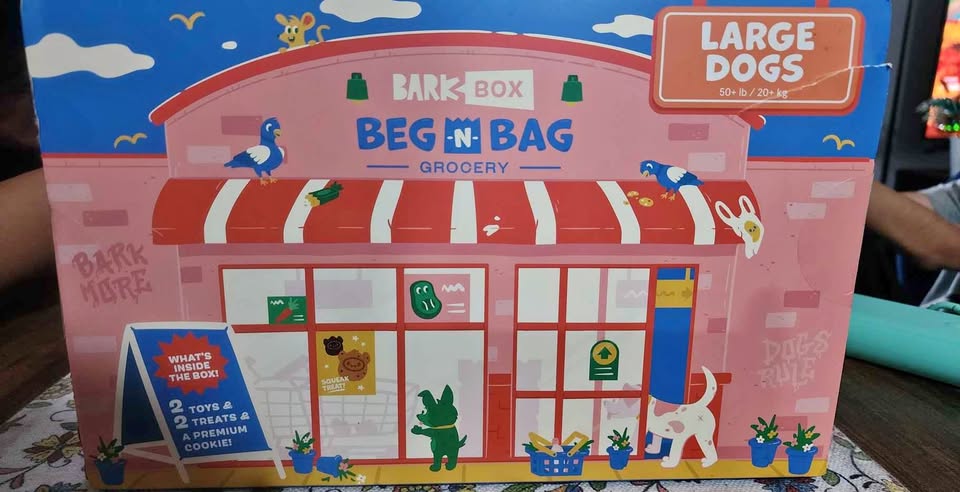 BARK BOX BEG & BAG GROCERY LARGE DOGS 50+ LB