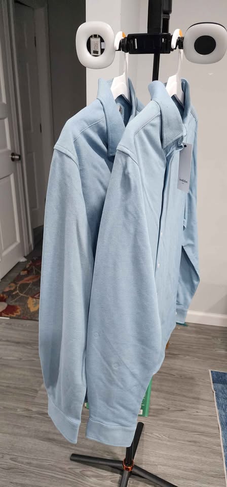 2 LONG SLEEVE SIZE SMALL GOODFELLOW BUTTON DOWN SKY BLUE - photo 3