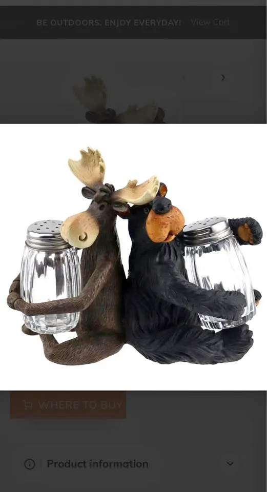 Willie And Max Salt And Pepper Shaker thumbnail