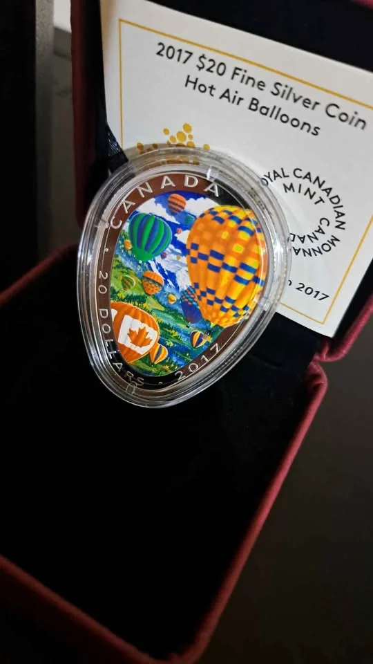 2017 Royal Canadian Mint Hot Air Balloons Silver Coin image indicator(3)