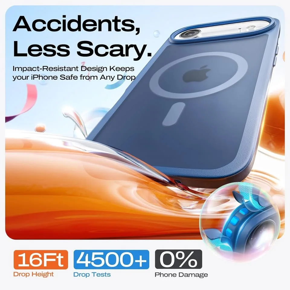LISEN 3-Pack Magnetic Shockproof iPhone 17 Air Case image indicator(6)
