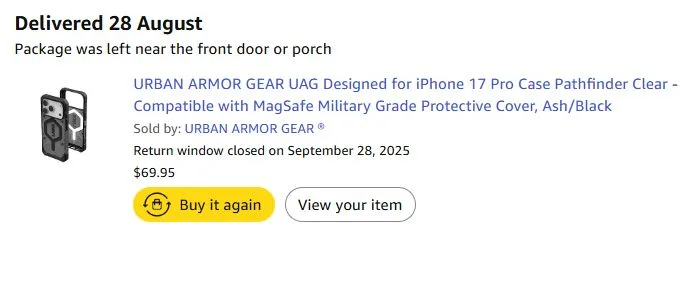 iPhone 17 Pro Max Ultra Armor Gear (UAG) Case image indicator(10)