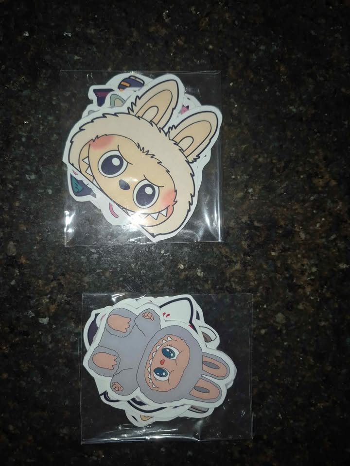 Labubu Bookmarks, Stickers, Keychains & Patches - photo 2