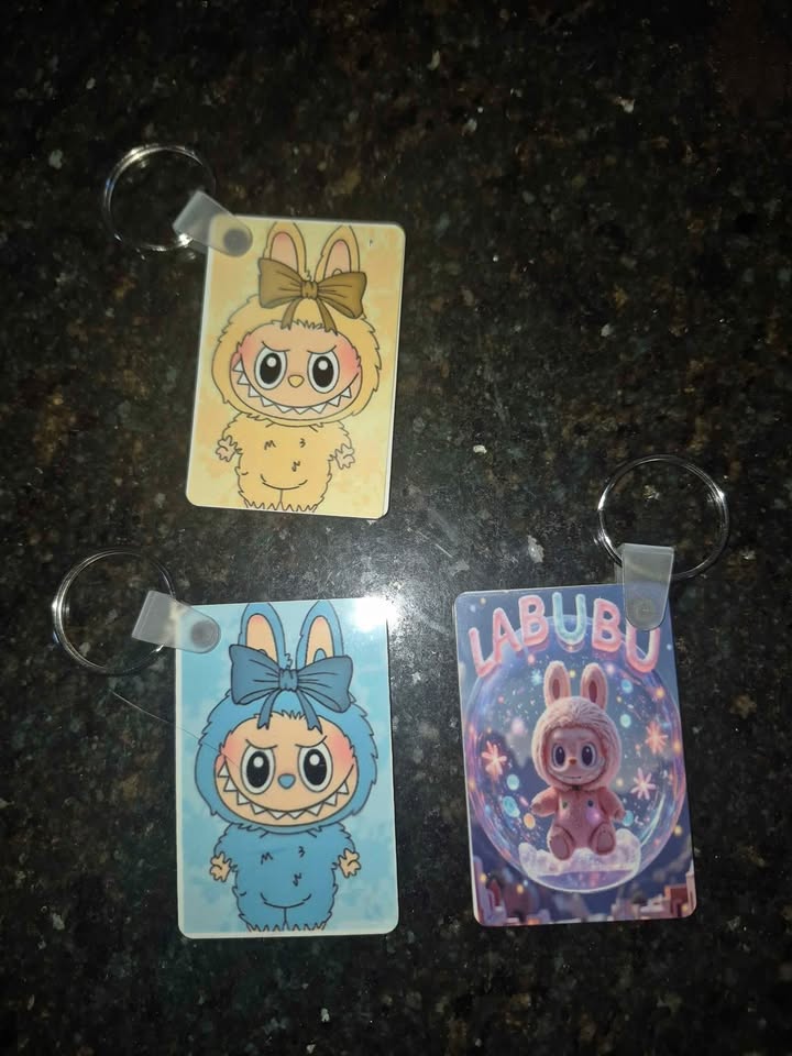 Labubu Bookmarks, Stickers, Keychains & Patches - photo 4