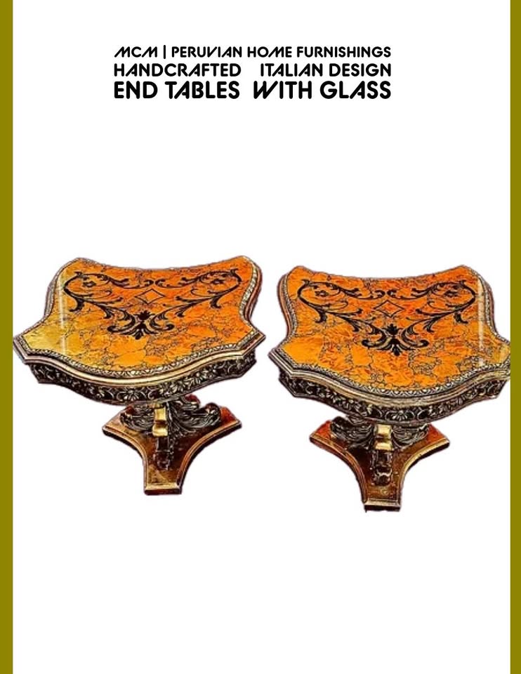 MCM Peruvian End Tables Italian Design ✨ These - photo 3