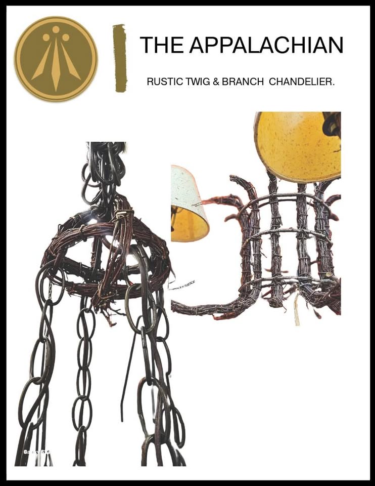 The Appalachian Rustic Twig & Branch Chandelier 💡 - photo 2