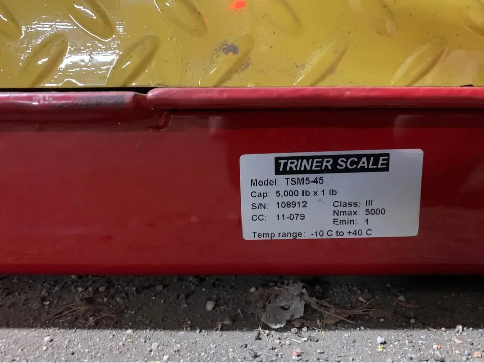 Floor Scale. Includes indicator, platform with ramp and printer image indicator(8)