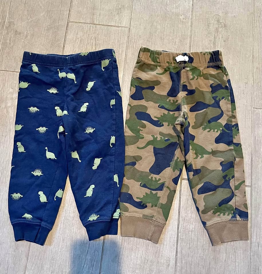Two pair of boys joggers. Lots of dinosaurs! Size 18 mo.