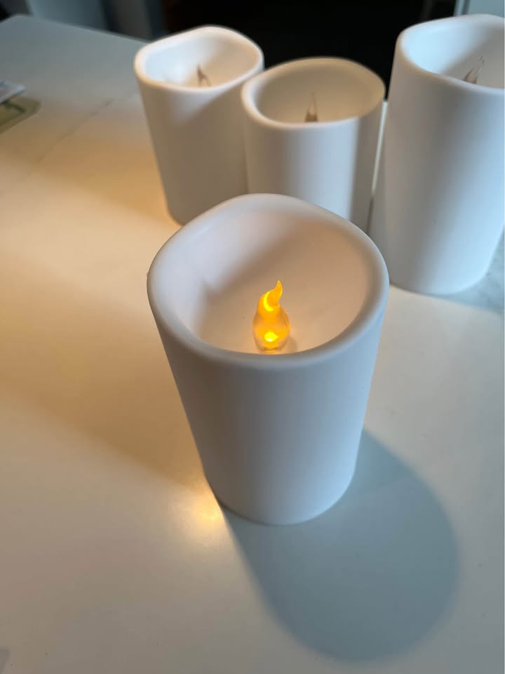 NWOT 4 LED pillars - flameless candles. 4” and 6” tall. - photo 5