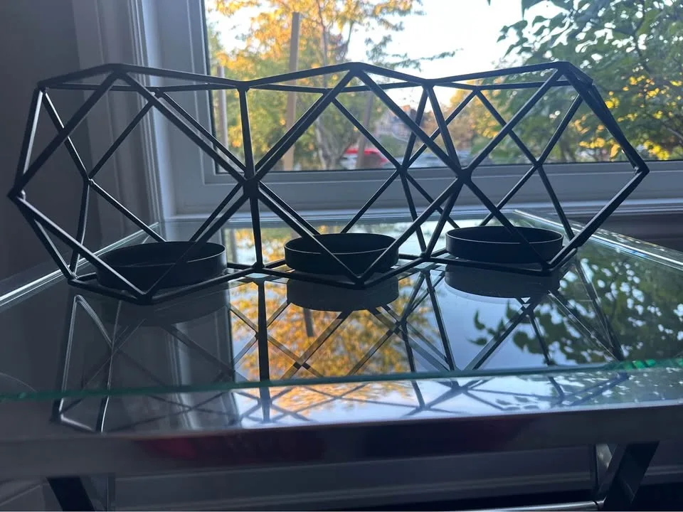 Candle Holder - black/brown metal image indicator(2)