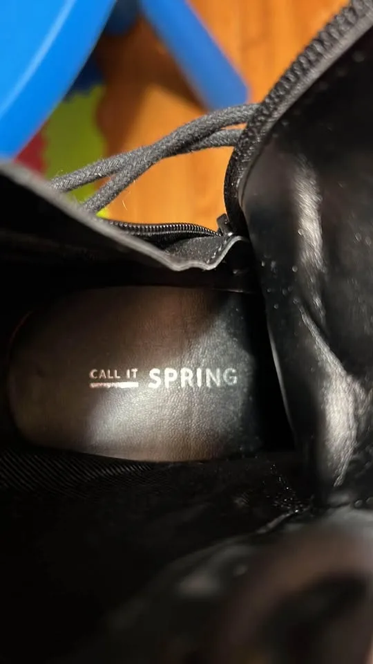 Call It Spring Black Lace Up Boots size: 5 image indicator(8)