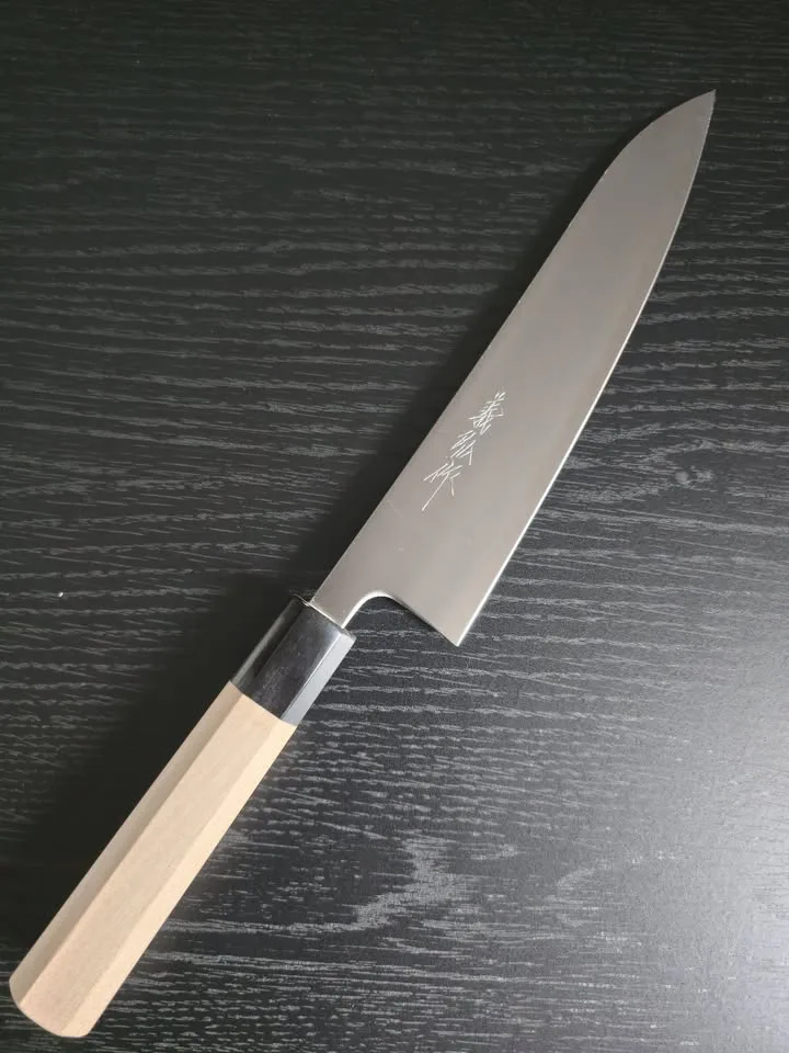 Japanese Chef Knife - 21cm (8") Aogami Super - Oak Handle 🥕 image indicator(2)