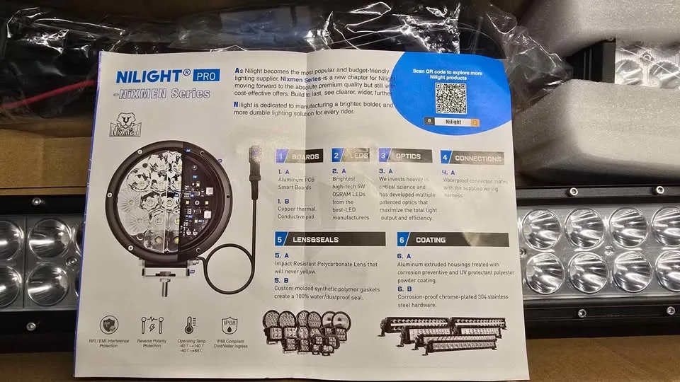 LED light bar 52" with 2 4" Pods image indicator(5)