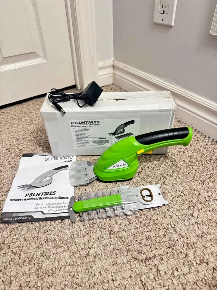 SereneLife Cordless Grass Cutter Shears (PSLHTM25) - New thumbnail