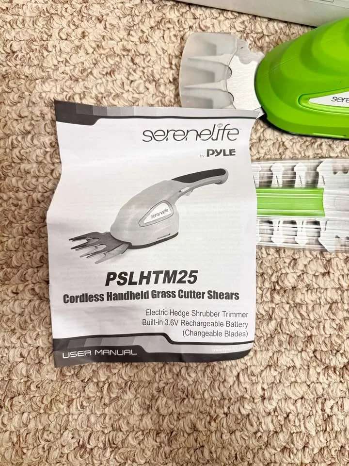 SereneLife Cordless Grass Cutter Shears (PSLHTM25) - New image indicator(3)