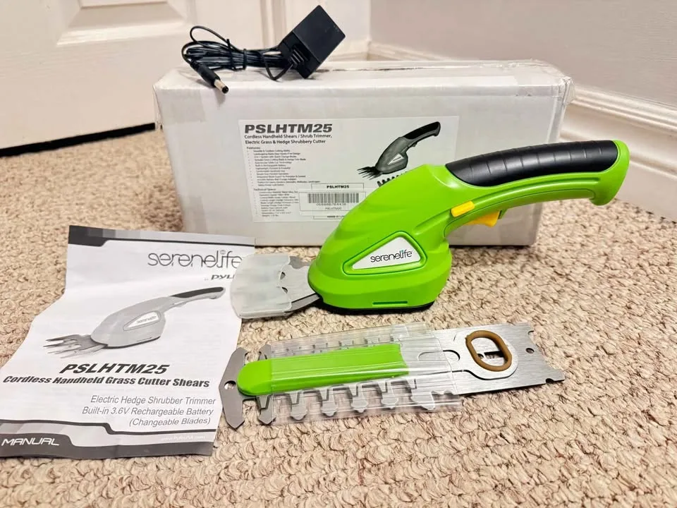 SereneLife Cordless Grass Cutter Shears (PSLHTM25) - New image indicator(4)