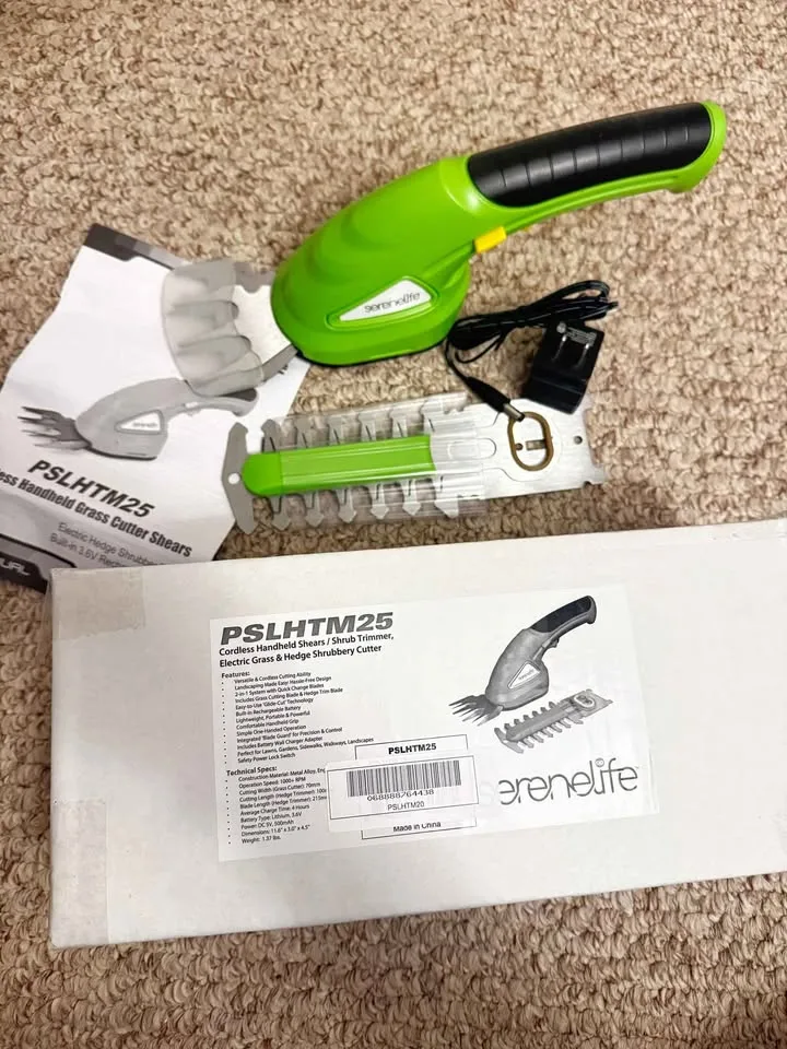 SereneLife Cordless Grass Cutter Shears (PSLHTM25) - New image indicator(5)