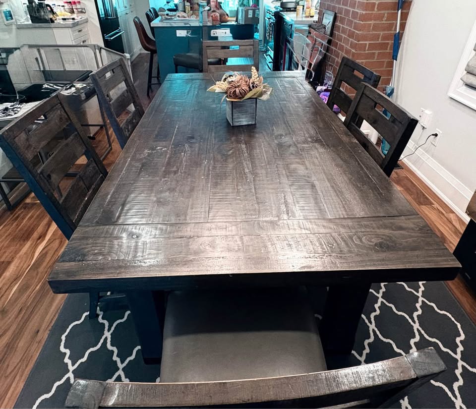 Extendable Dining table + 6 chairs - photo 2