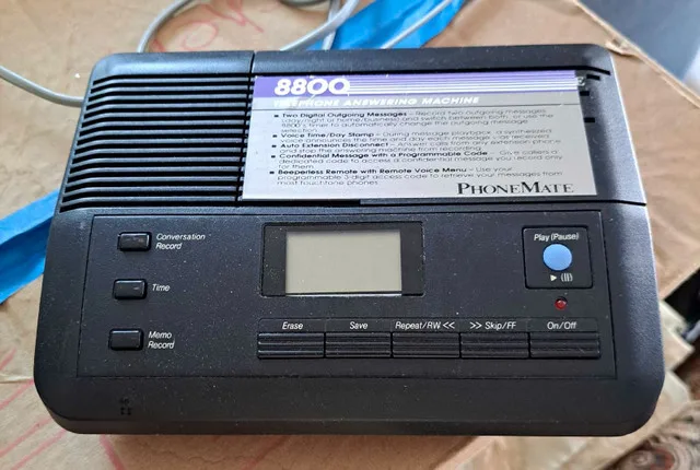 Vintage PhoneMate 8800 Telephone Answering Machine thumbnail